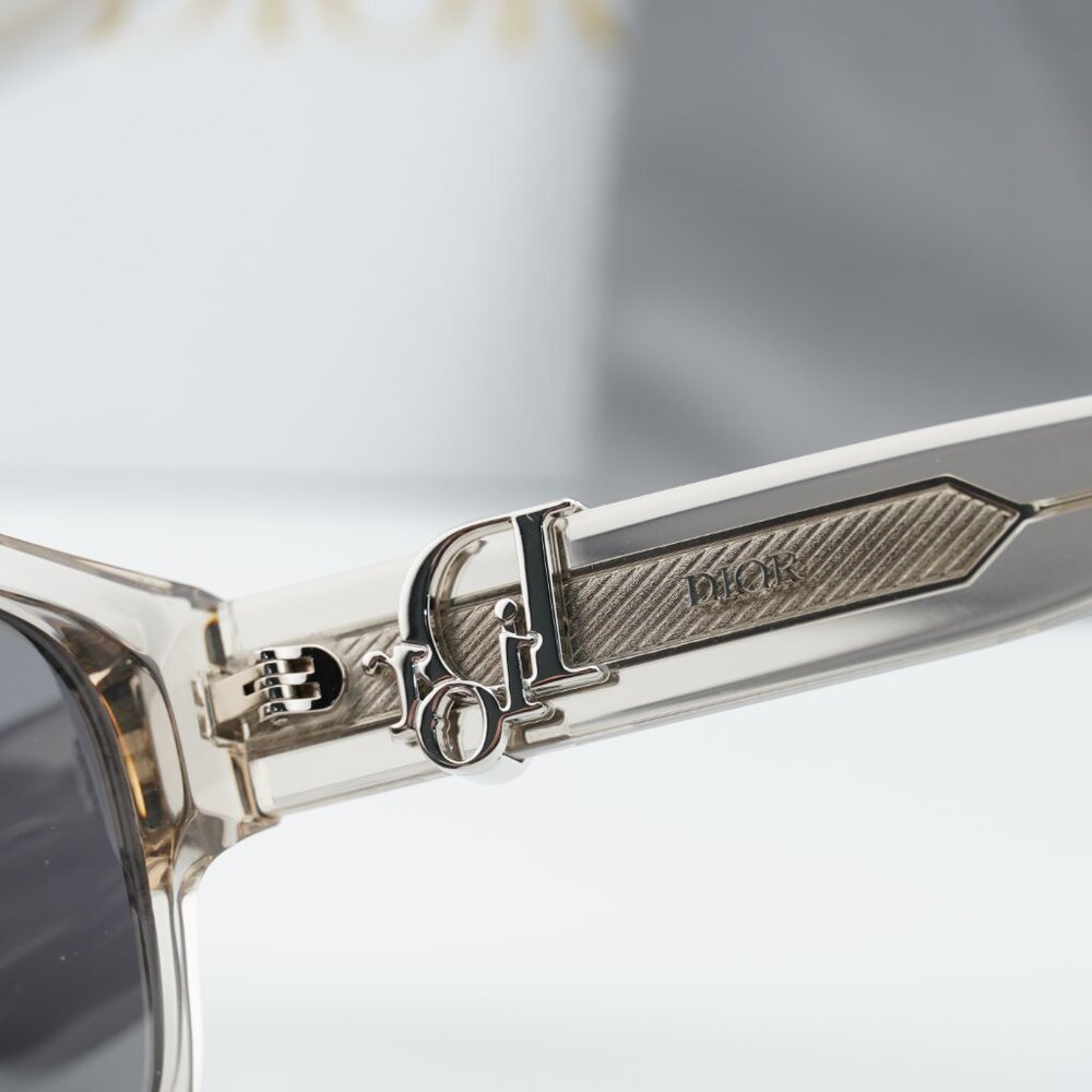 Dior OBLIQUE S1F 78A0 Square Sunglasses - Khaki/Grey - Picture 5 of 12